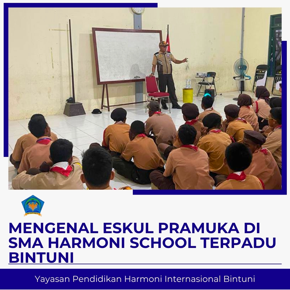 Mengenal Eskul Pramuka di SMA Harmoni School Terpadu Bintuni