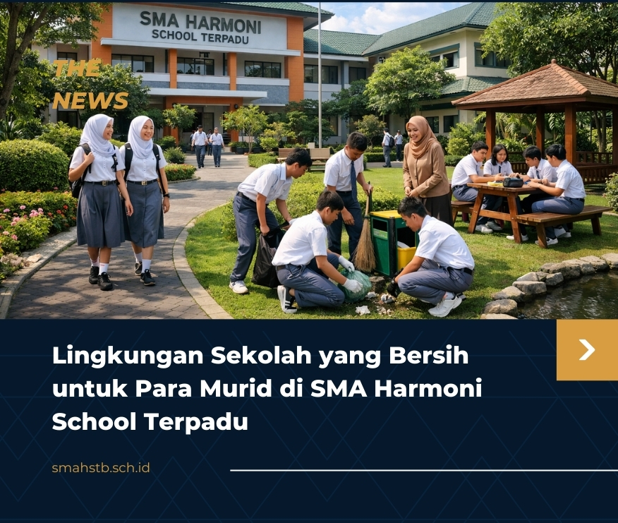 Lingkungan Sekolah yang Bersih untuk Para Murid di SMA Harmoni School Terpadu
